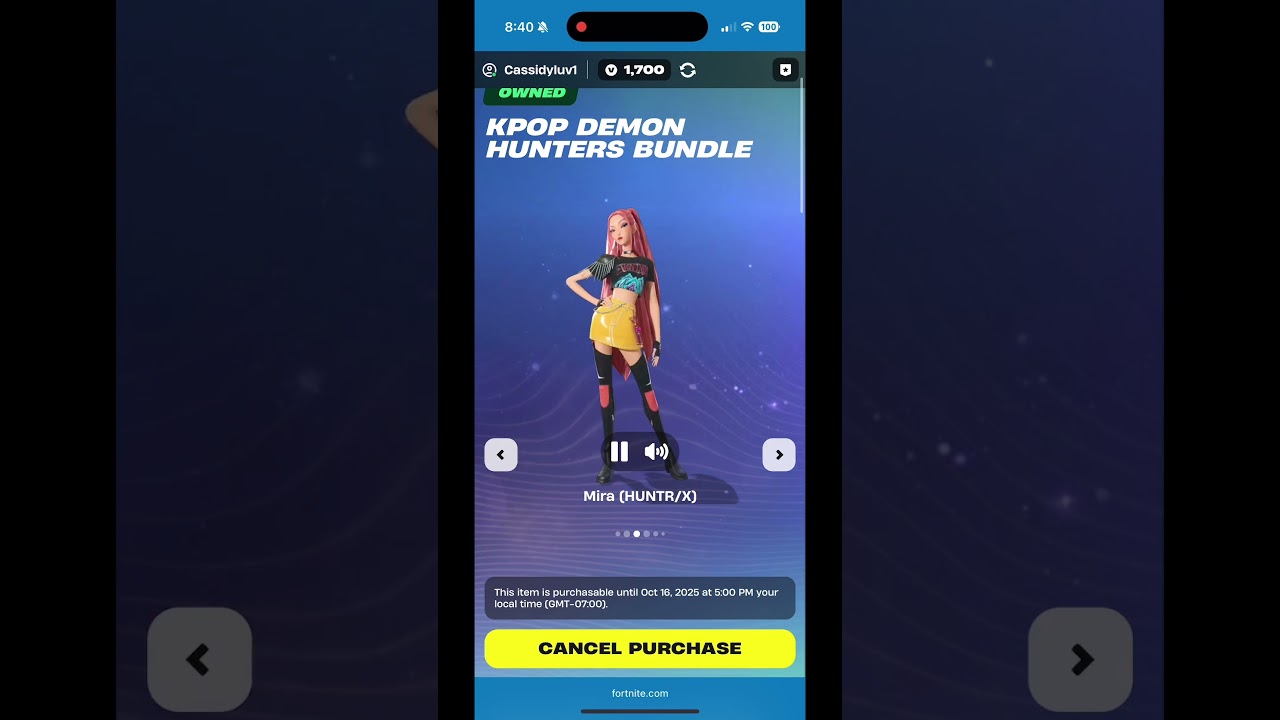 It&rsquo;s finally here!! #fortnite #kpopdemonhunters #itemshop #fortnitecommunity #fortnitevideos