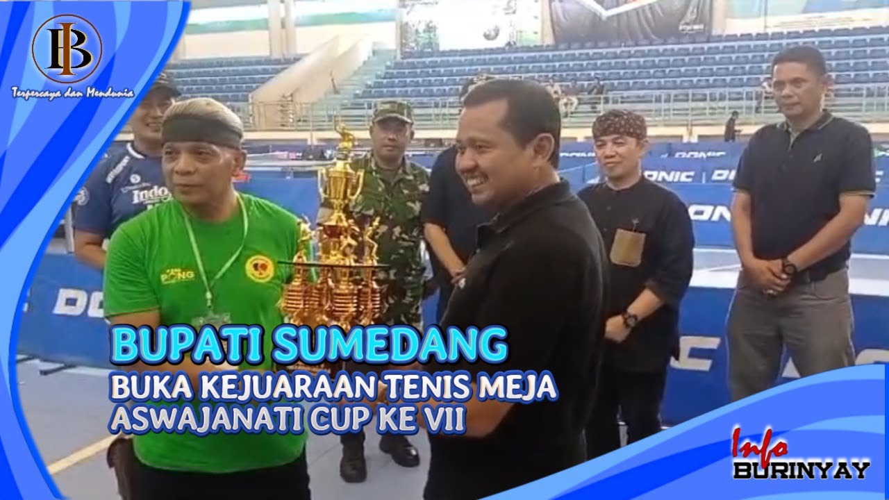 Bupati Sumedang Buka Kejuaran Tenis Meja Aswajanati CUP VII