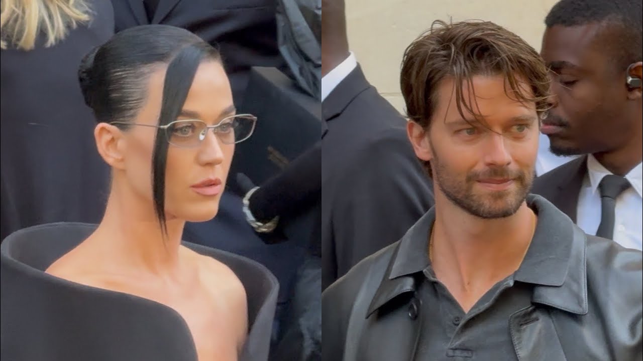 KATY PERRY AND PATRICK SCHWARZENEGGER AT BALENCIAGA 54TH COUTURE SHOW IN PARIS