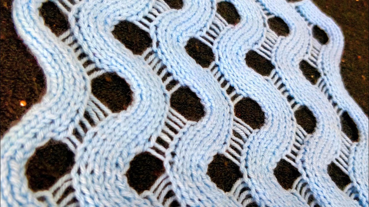 सांप सीढ़ी बुनाई, Snakes & Ladders Knitting Pattern for Table Runner, Scarf, Skirt, Curtain, Muffler
