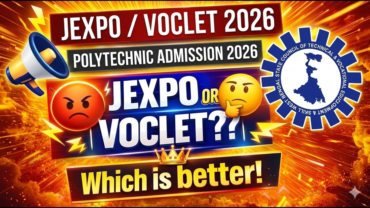 Jexpo vs Voclet 2026 | which is better 🤔| Jexpo form fillup date 2026| Voclet form fillup date 2026