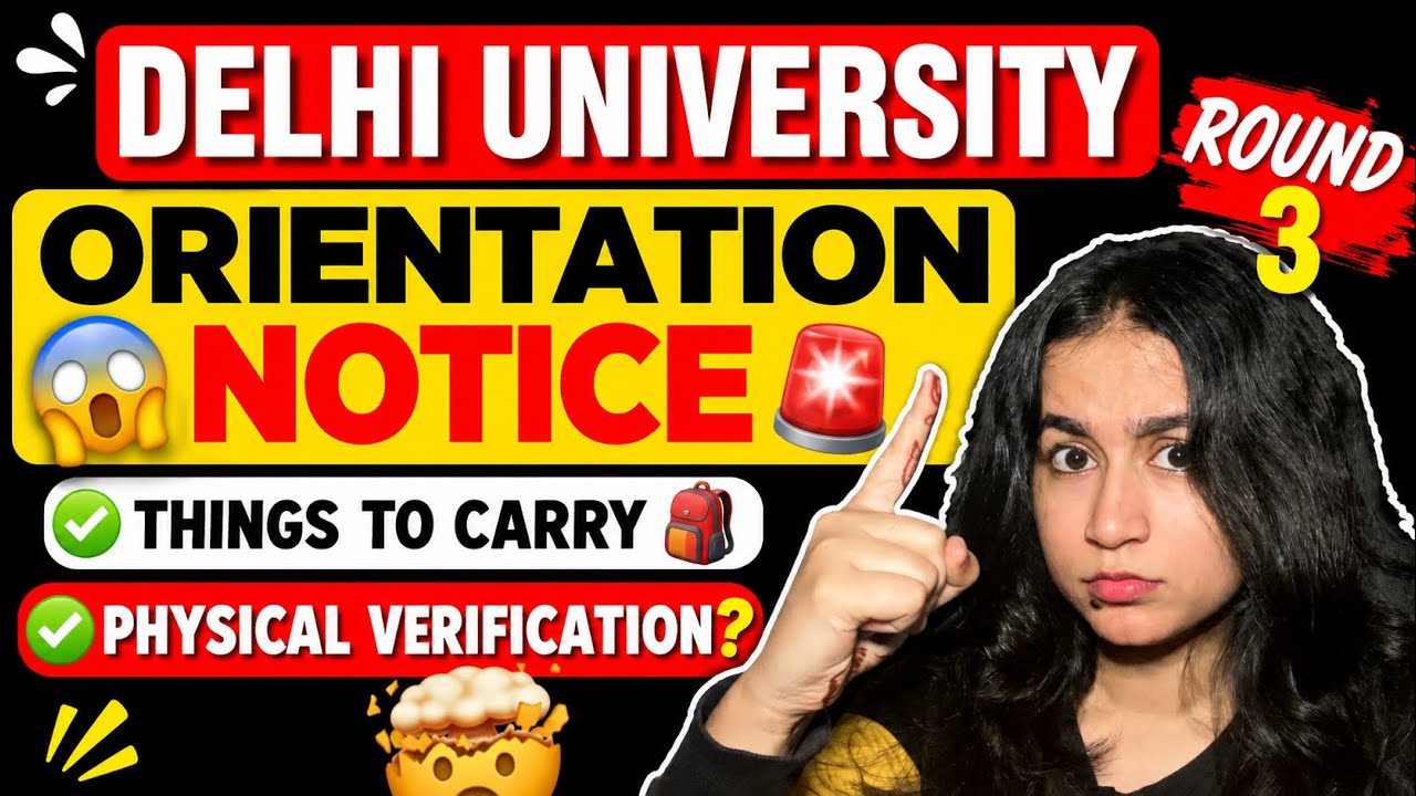 DU Big Update 🚨 Orientation NOTICE (Parents allowed? Dress Code? Doc Verification? 🔥)