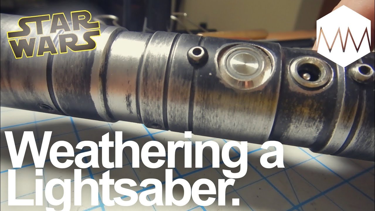 ▲ Weathering a Lightsaber Hilt