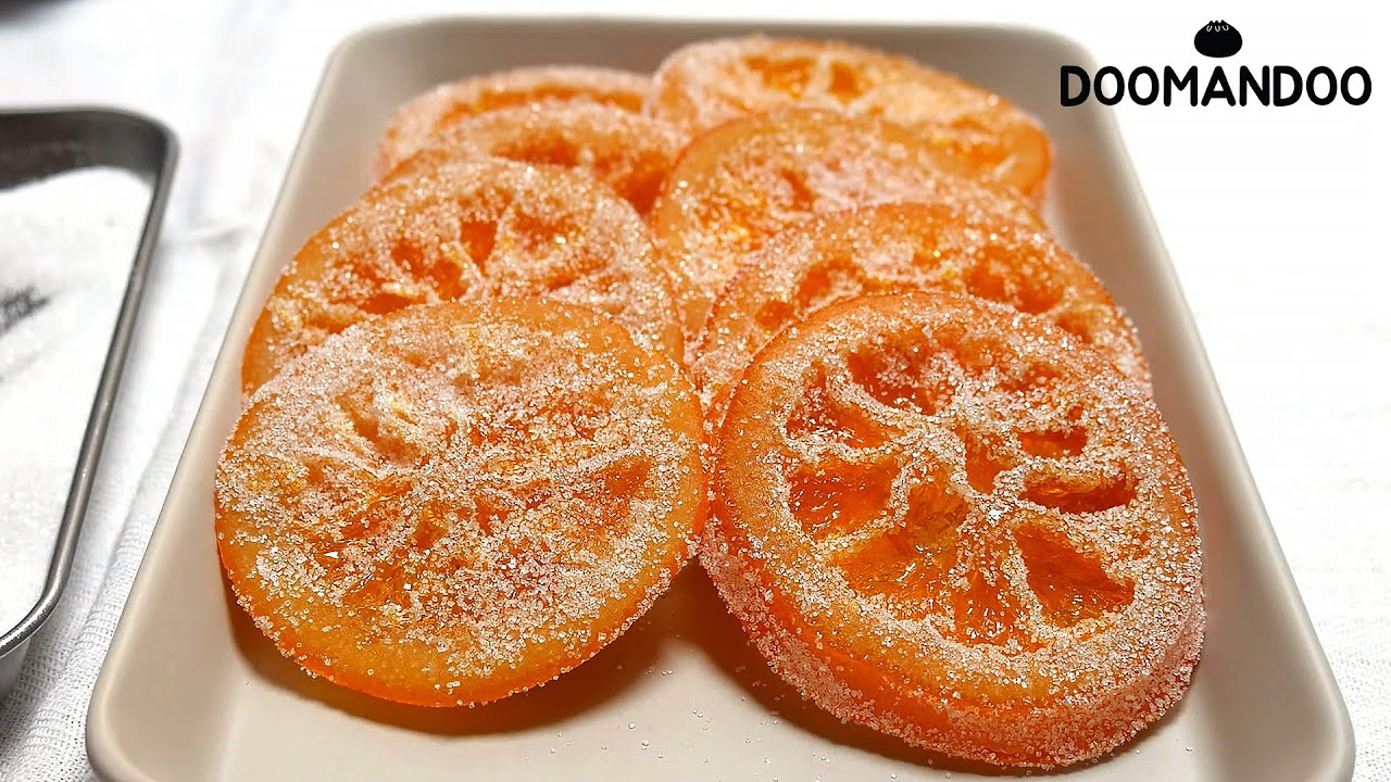 {ENG SUB}전통다과🍊오렌지 정과 Real Orange Jelly : 두만두 doomandoo