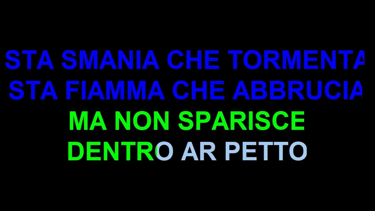Adriano Celentano  Una storia d'amore e di coltello cori karaoke