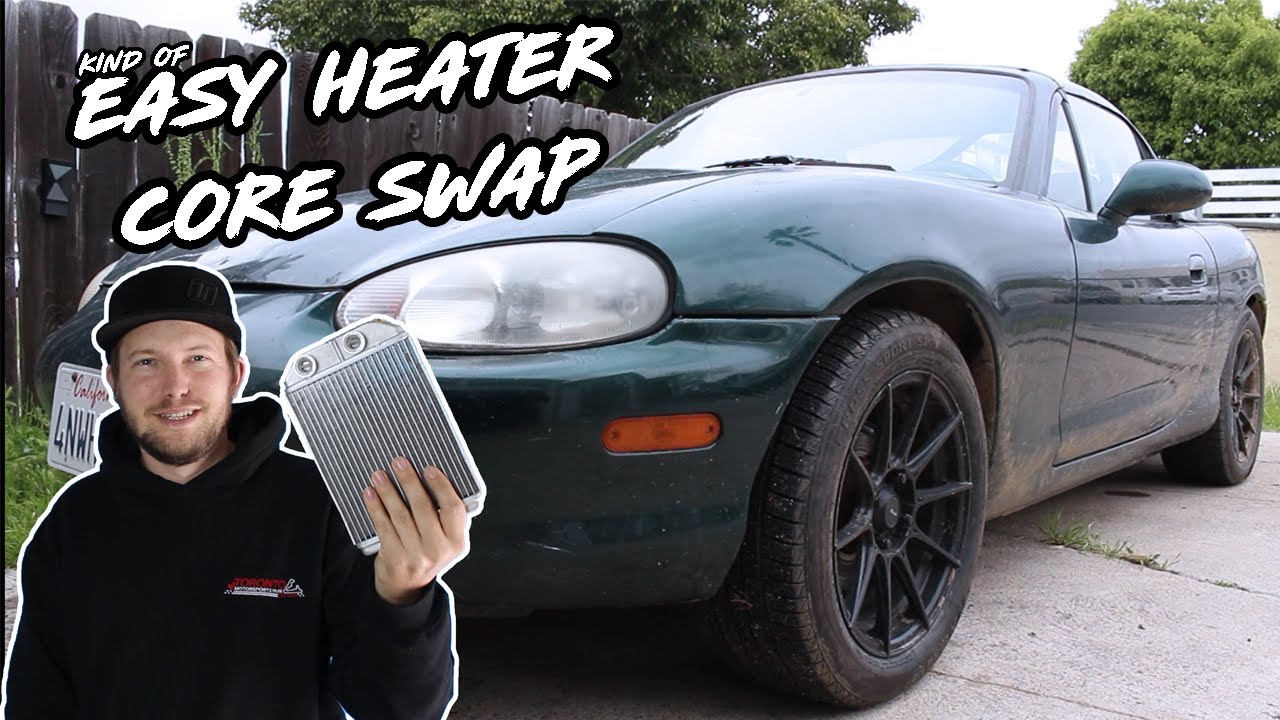 Easy Miata Heater Core Install WITHOUT DASH PULL! (plus a trip to the moon)