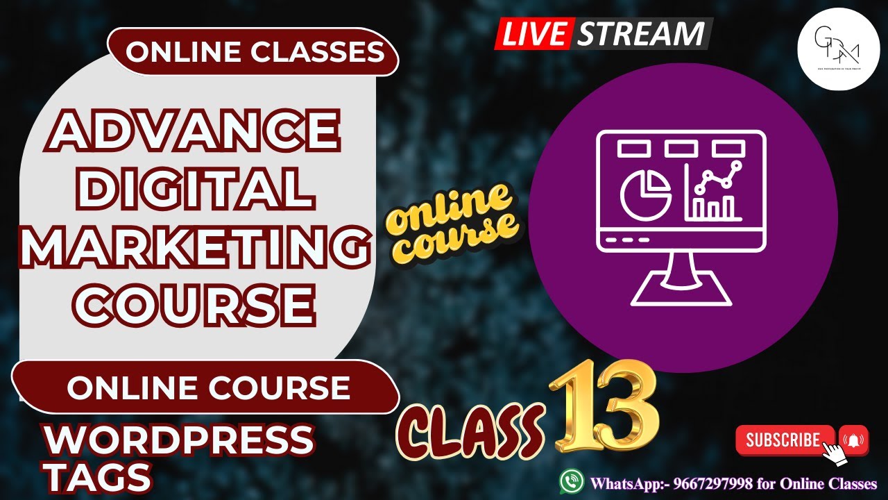 How to add WordPress tags in Blogs l Tags l Class 13 l Advance Digital Marketing Course l GDMA