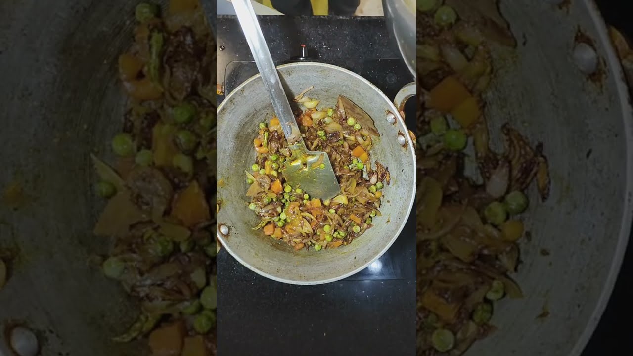 Paneer matar pulao making live
