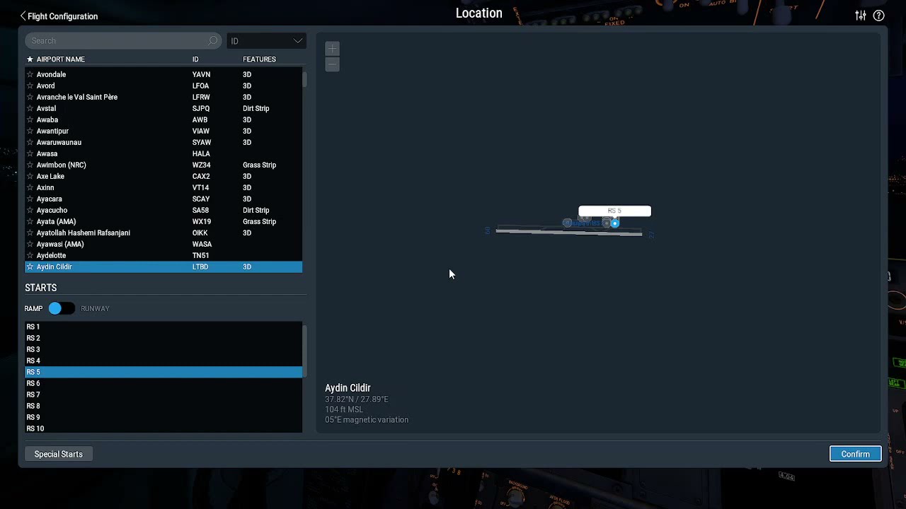 ÇILDIR - MİLAS | OKESA1U SID & AKBUK1S ARR & ILS Z RWY 10L | C-172S | X-PLANE 11