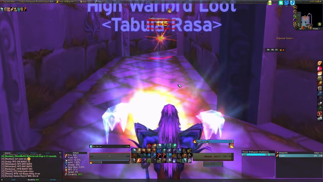 Mage vs Warlock: the Dire Maul perspective