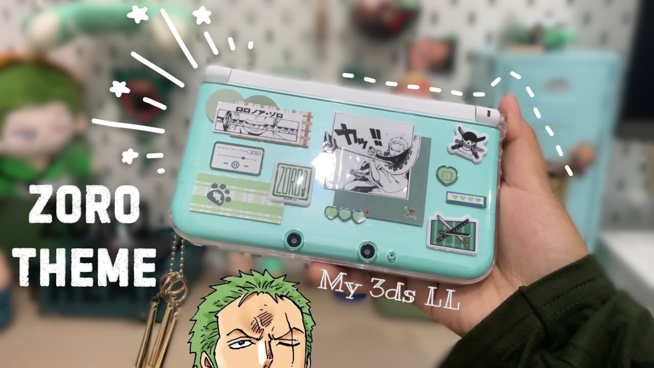 💚Recover My 3DS XL | Zoro Theme | Decorate and Reshell