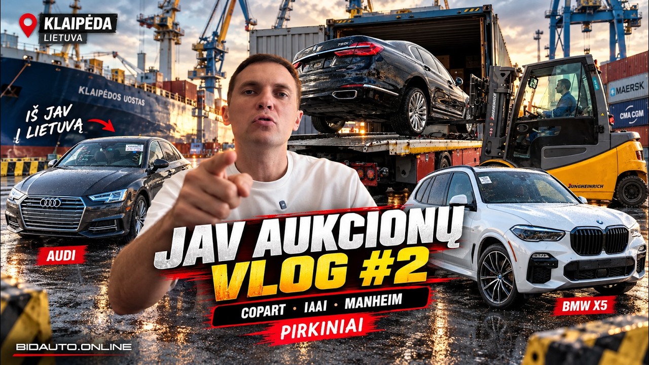 VLOG с аукционов США #2: Покупки на COPART, IAAI и MANHEIM
