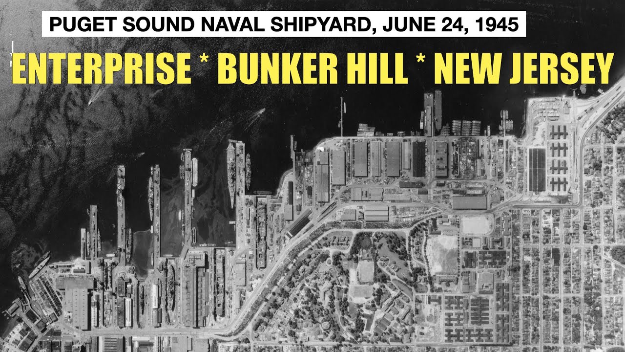 🛠️ Puget Sound 1945: Kamikaze-Damaged Warships in One Incredible Photo