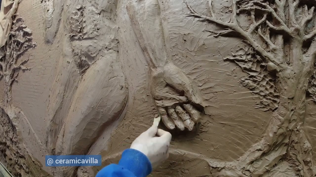 Detalles personaje principal mural de cerámica PARTE #25 #muralproject #tallerdeceramica