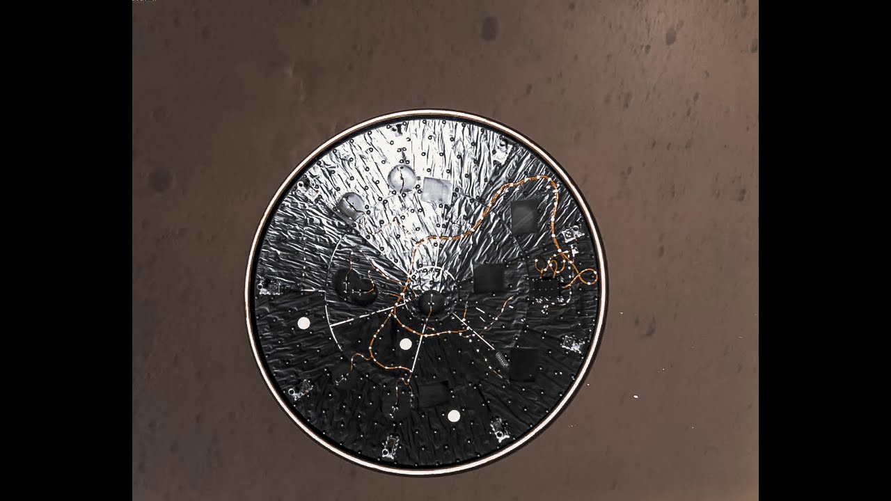 Mars - Perseverance - HQ landing sequence demo from the Rover Down-Look camera. (3 FPS) (EN)