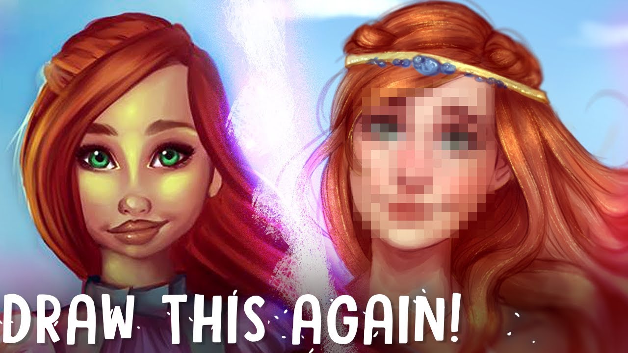 DRAW THIS AGAIN! Challenge - OC Timeline (Ember) | Jenna Drawing