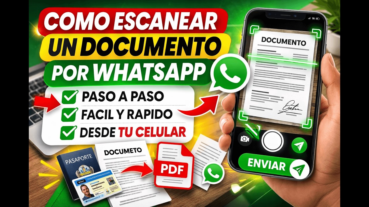 ✅ COMO ESCANEAR UN DOCUMENTO POR WHATSAPP PASO A PASO DESDE TU CELULAR
