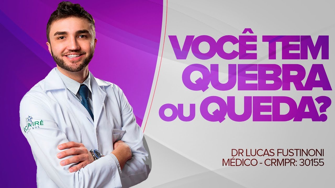 Você tem QUEBRA OU QUEDA de Cabelo? - Dr Lucas Fustinoni - Médico - CRMPR 30155