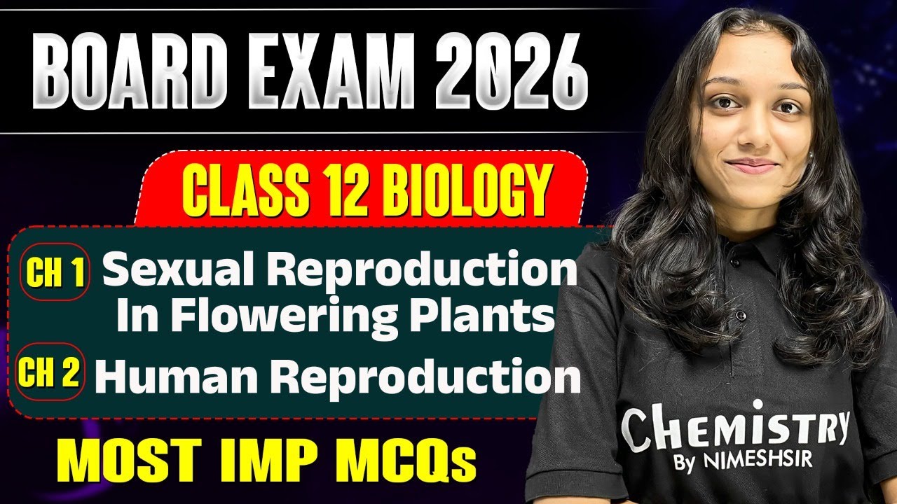 STD 12 Biology Board 2026 🔥Ch-1 & 2 MOST IMP MCQs | GSEB Board 2026 - આમાંથી આવશે જ..