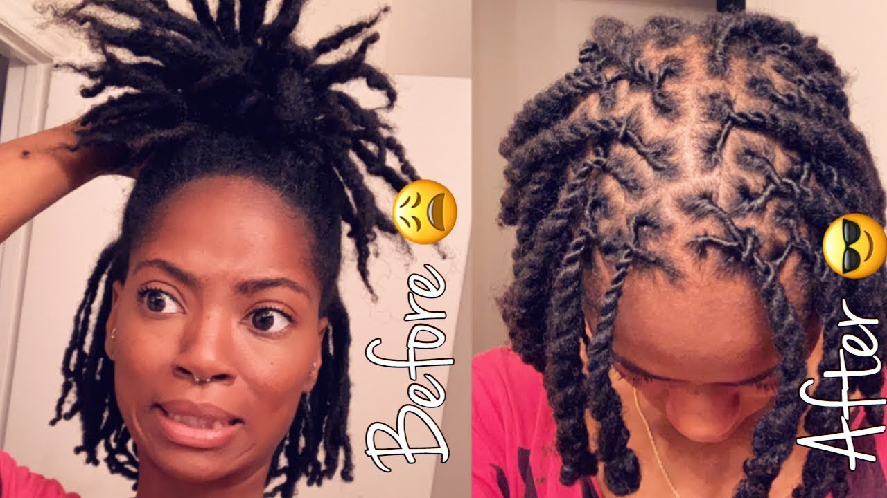 HOW I RE-TWIST MY LOCS | WITH TWO STRAND TWISTS