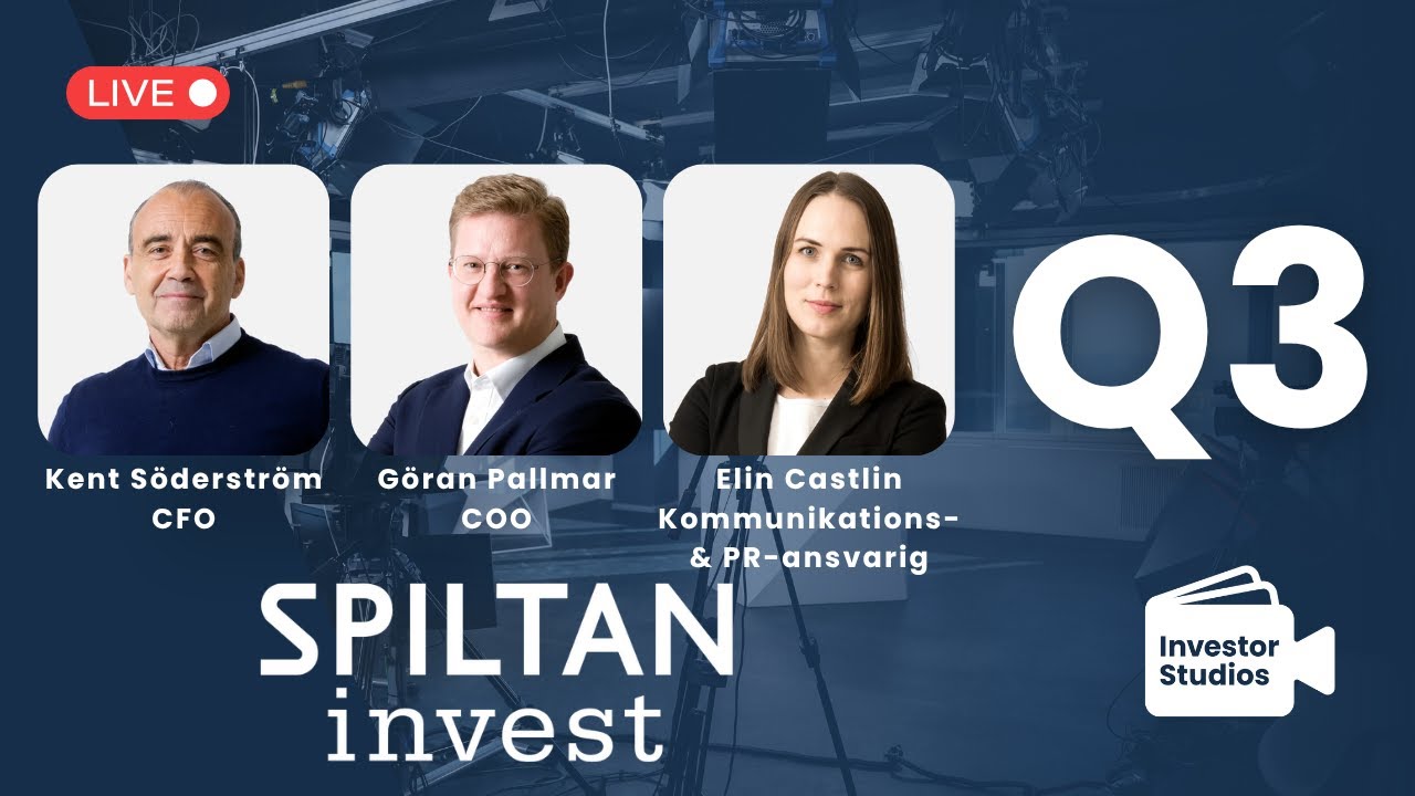 Spiltan Invest Q3 - Presentation av kvartalsrapporten med Q&A