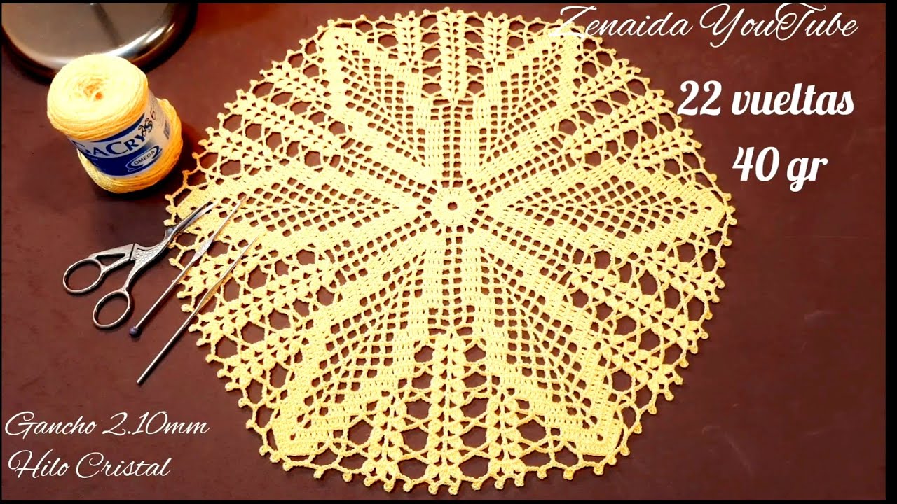 🌟Como Tejer Carpeta Amarilla #Crochet #Zenaida