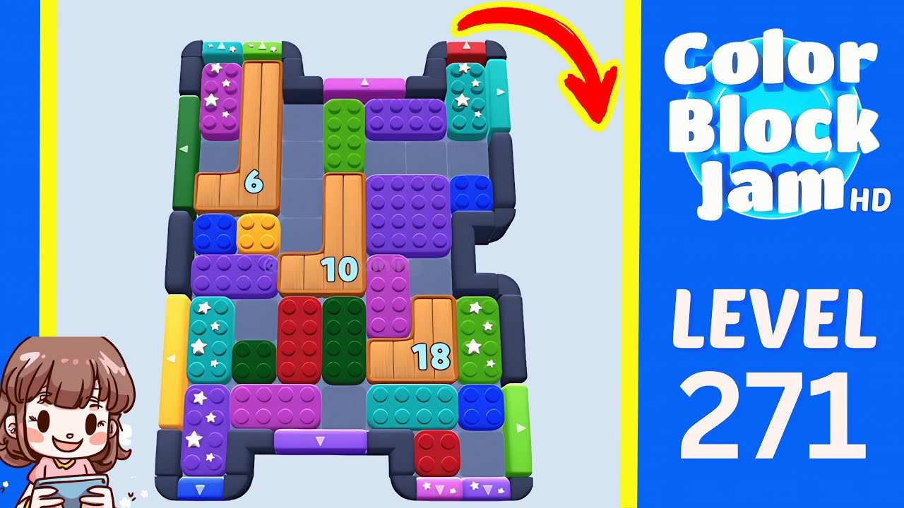 Color Block Jam Level 271 Solution Walkthrough