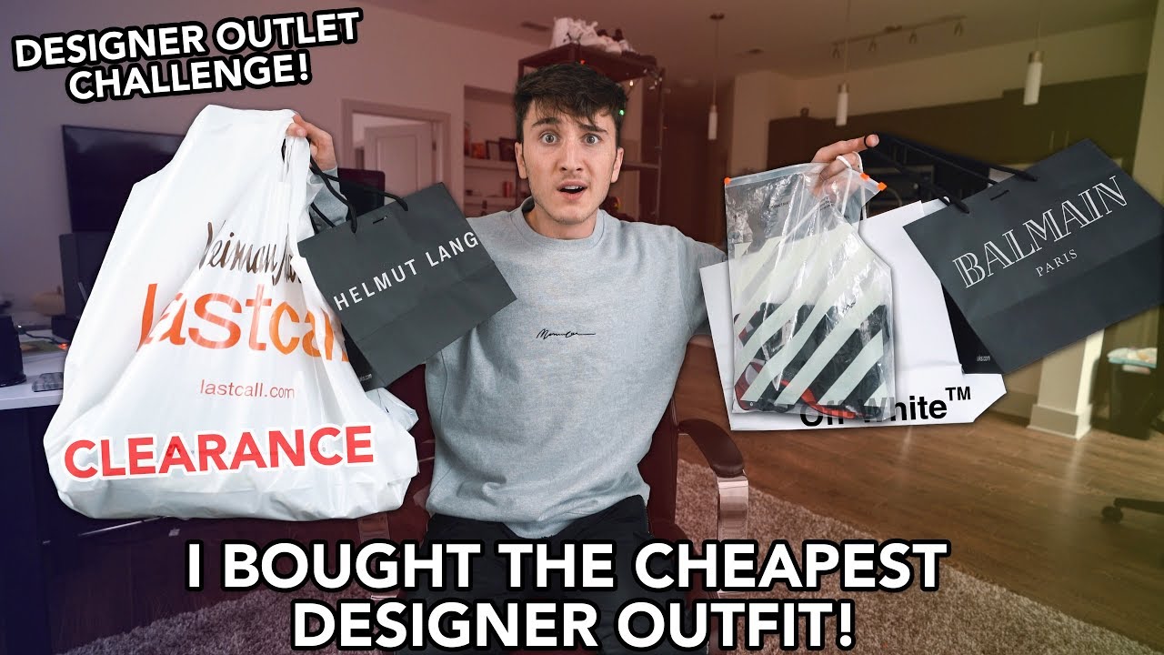 I Bought The Cheapest Designer Outfit! (Off-White, Balmain, & More!)