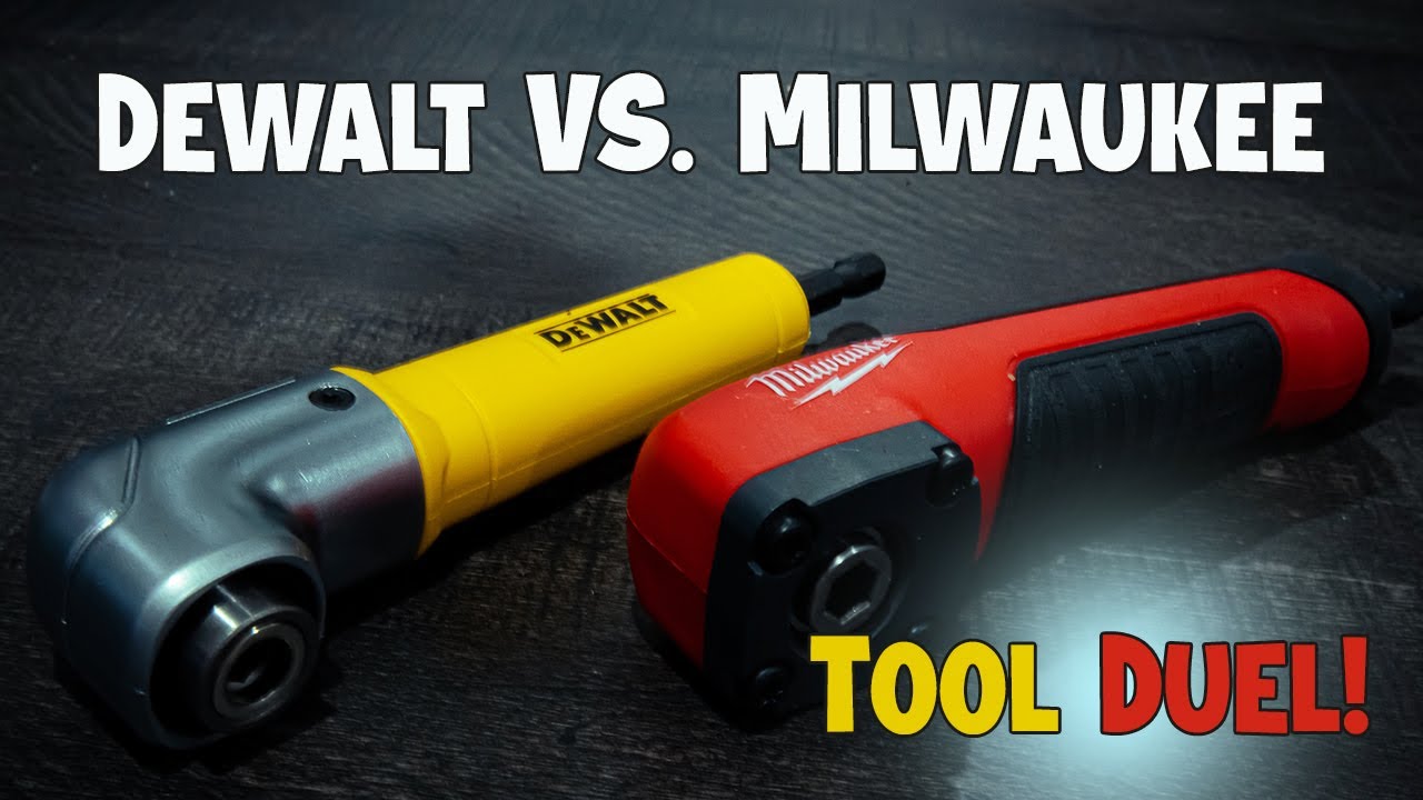 Best Right Angle Attachment Showdown (DEWALT VS MILWAUKEE) Right Angle Attachment Tool Duel!
