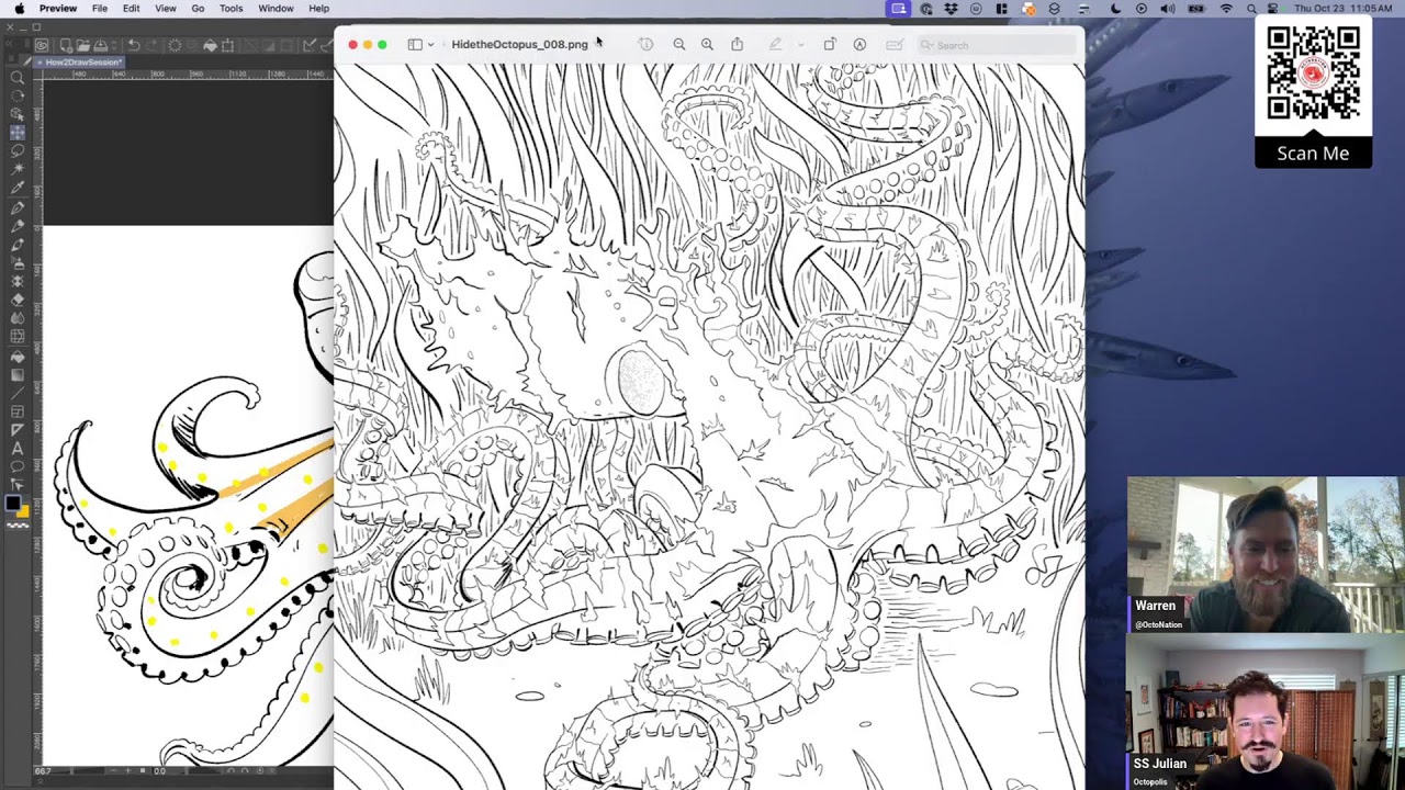 How to Draw an Octopus with Cartoonist SS Julian!