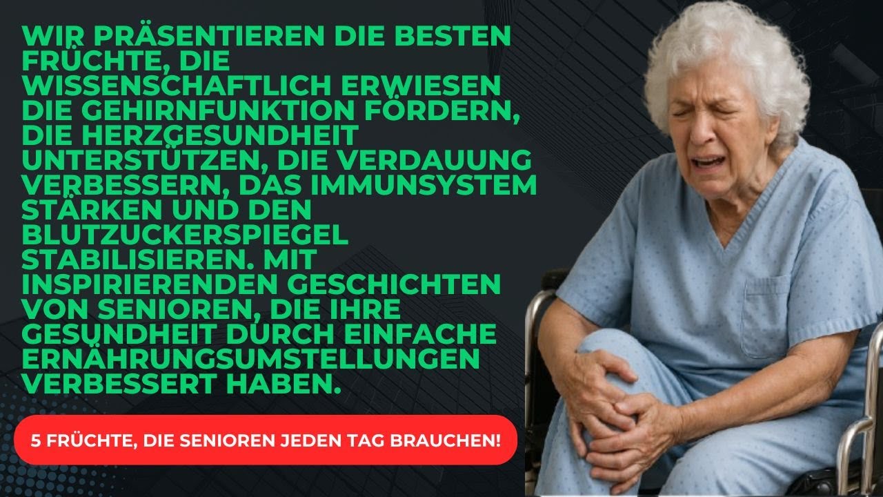Top 5 Früchte für gesundes Altern | Schützen Sie Gehirn, Herz und Immunsystem nach 60.