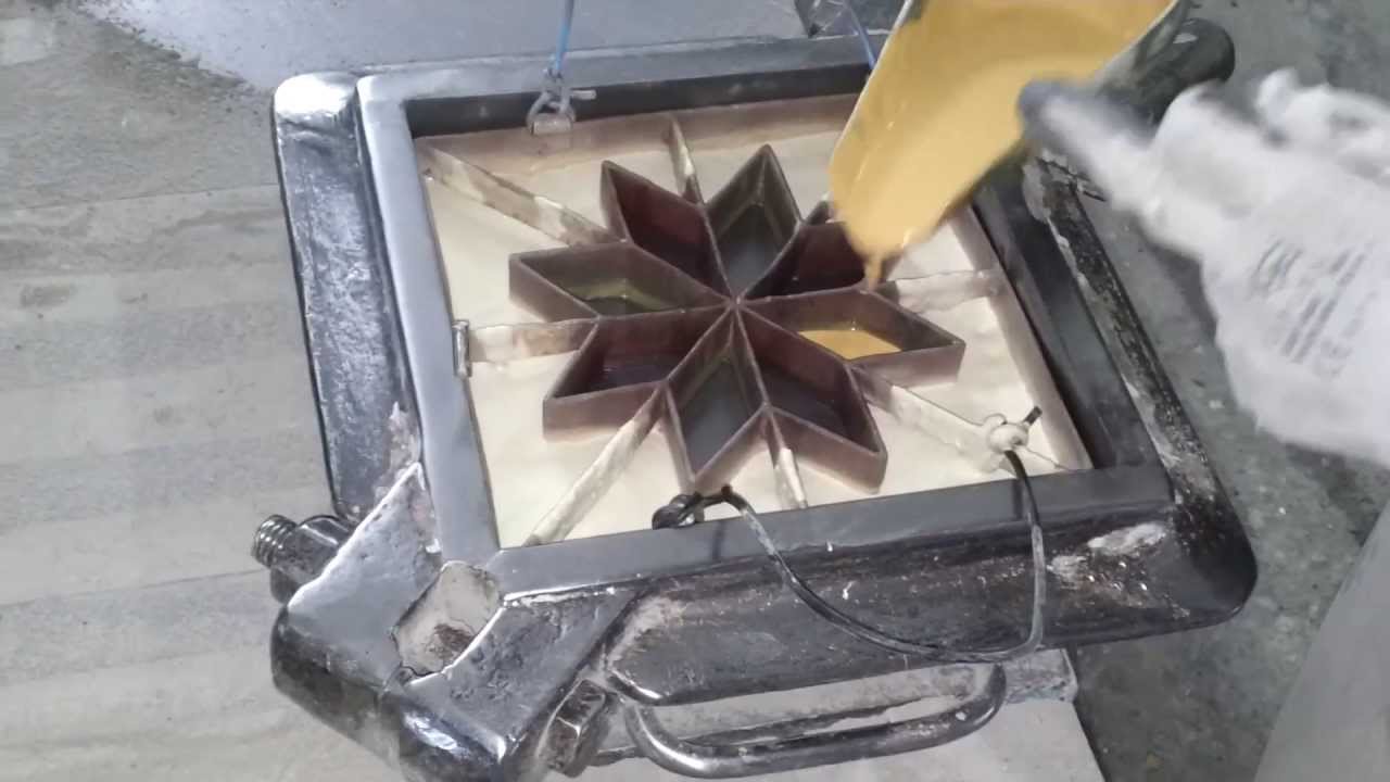 Fabricación baldosa hidráulica modelo Estrella, Balarmoca