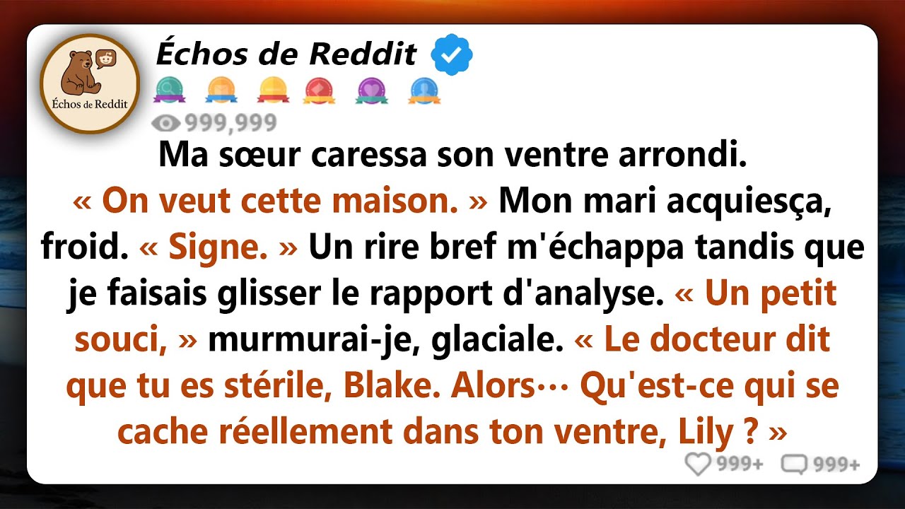 Ma sœur a annoncé qu'elle était enceinte de l'enfant de mon mari. Mais ils ignoraient le secret...