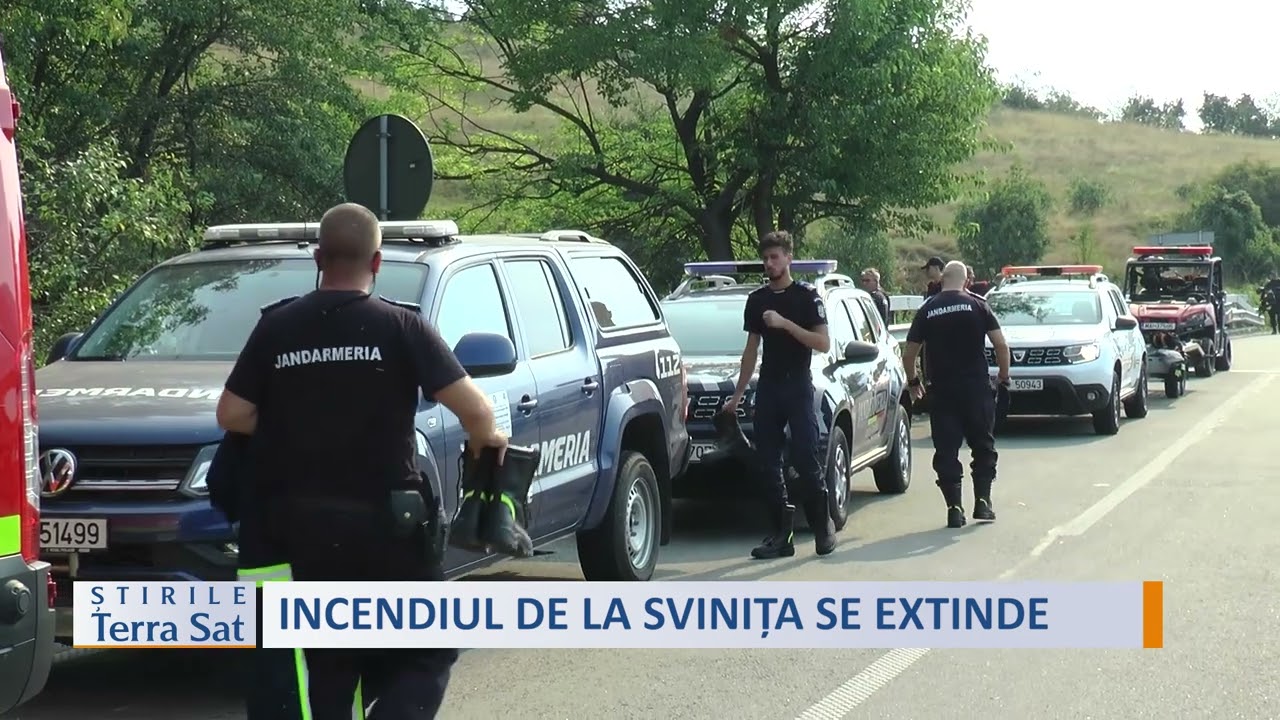 INCENDIUL DE LA SVINȚA SE EXTINDE