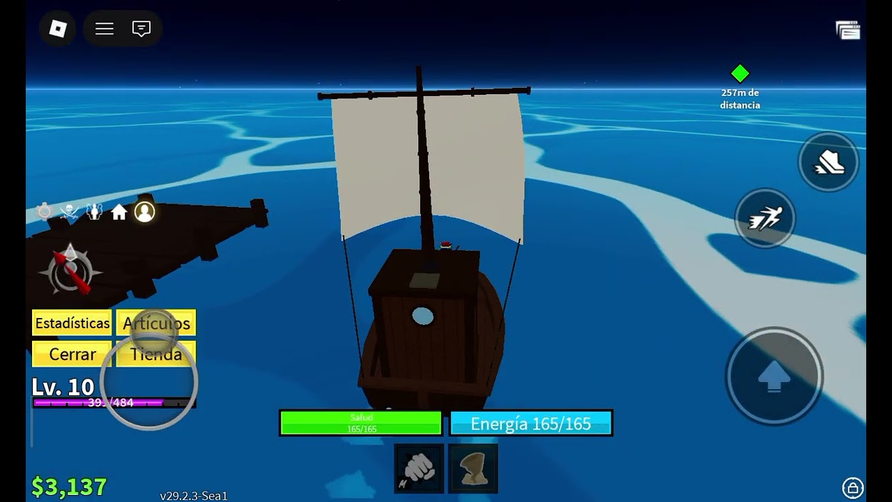Jugando blox fruits empezando desde cero parte:1