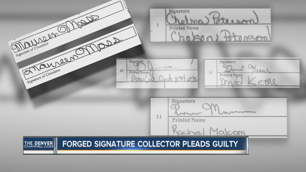 Forged signature collector pleads guilty