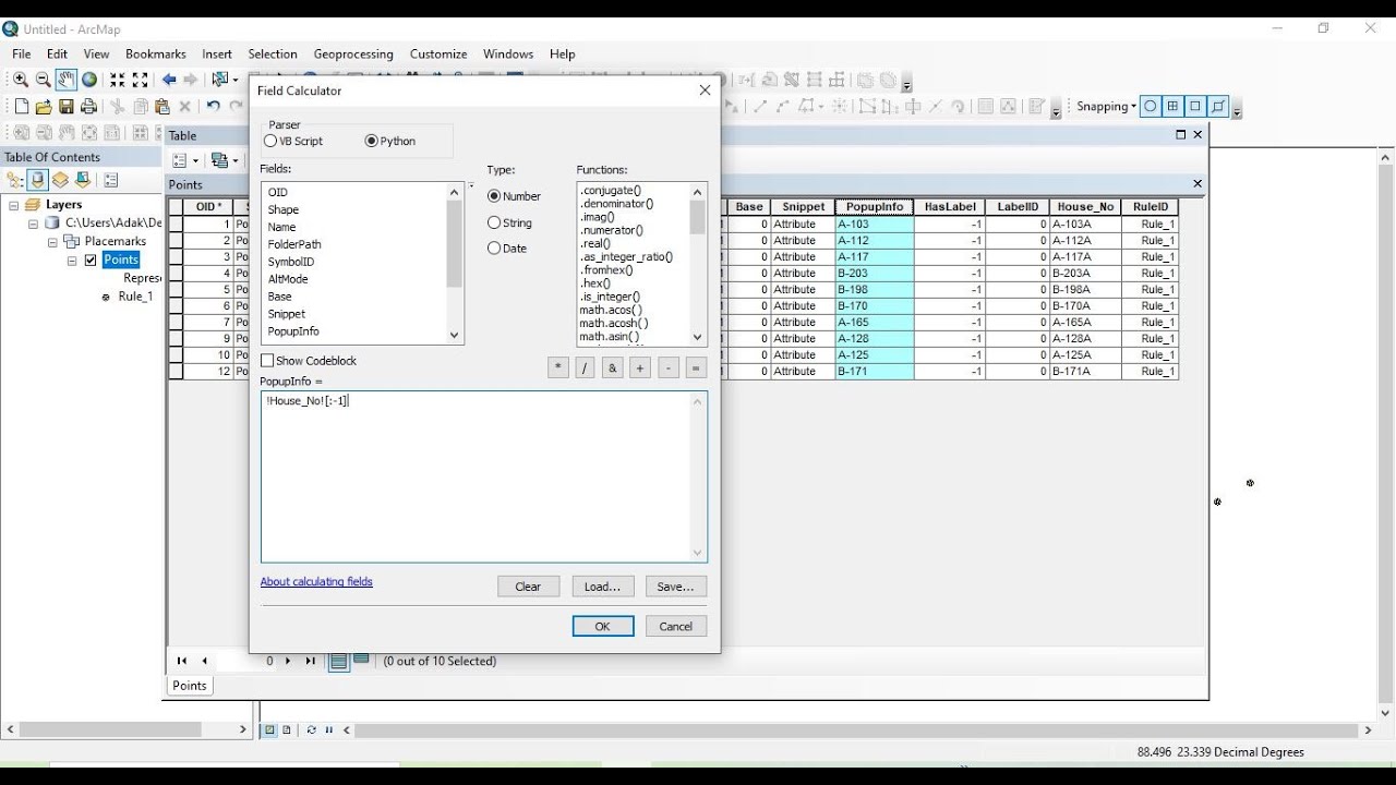 How to remove Text using field calculator in Arc GIS.