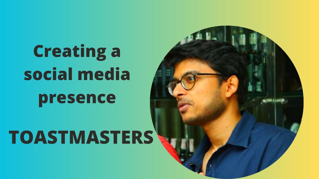 Creating a social media presence #toastmasters #publicspeaking #speech #journey