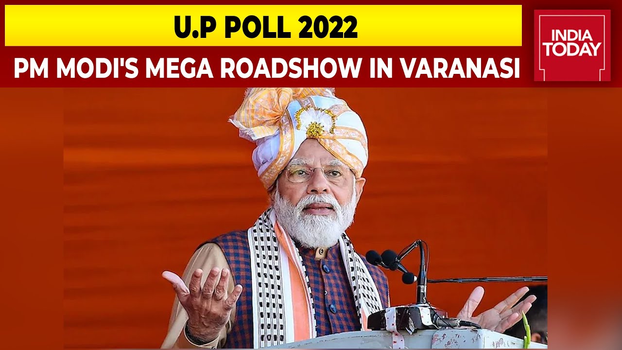 PM Modi's Mega Roadshow Till Kashi Vishwanath Temple In Varanasi | U.P Polls 2022