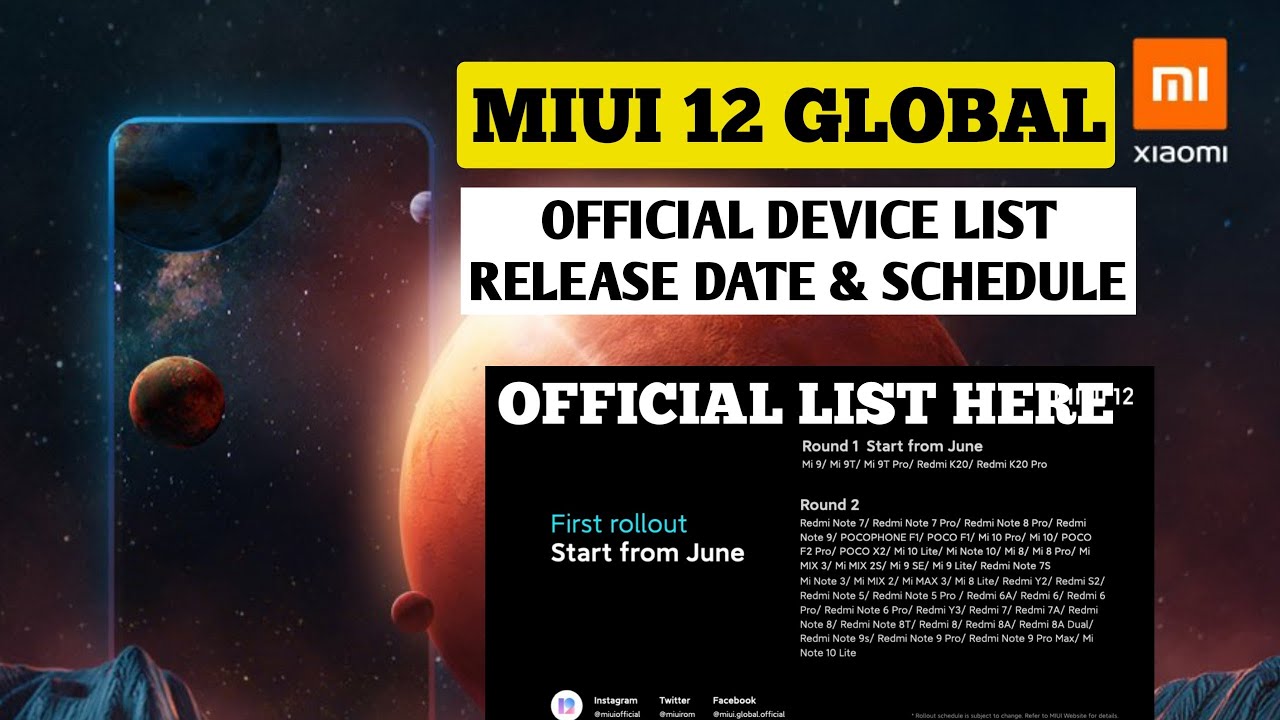 MIUI 12 GLOBAL STABLE OFFICIAL LAUNCH EVENT HIGHLIGHTS | MIUI 12 SUPPORTED DEVICE LIST & SCHEDULE