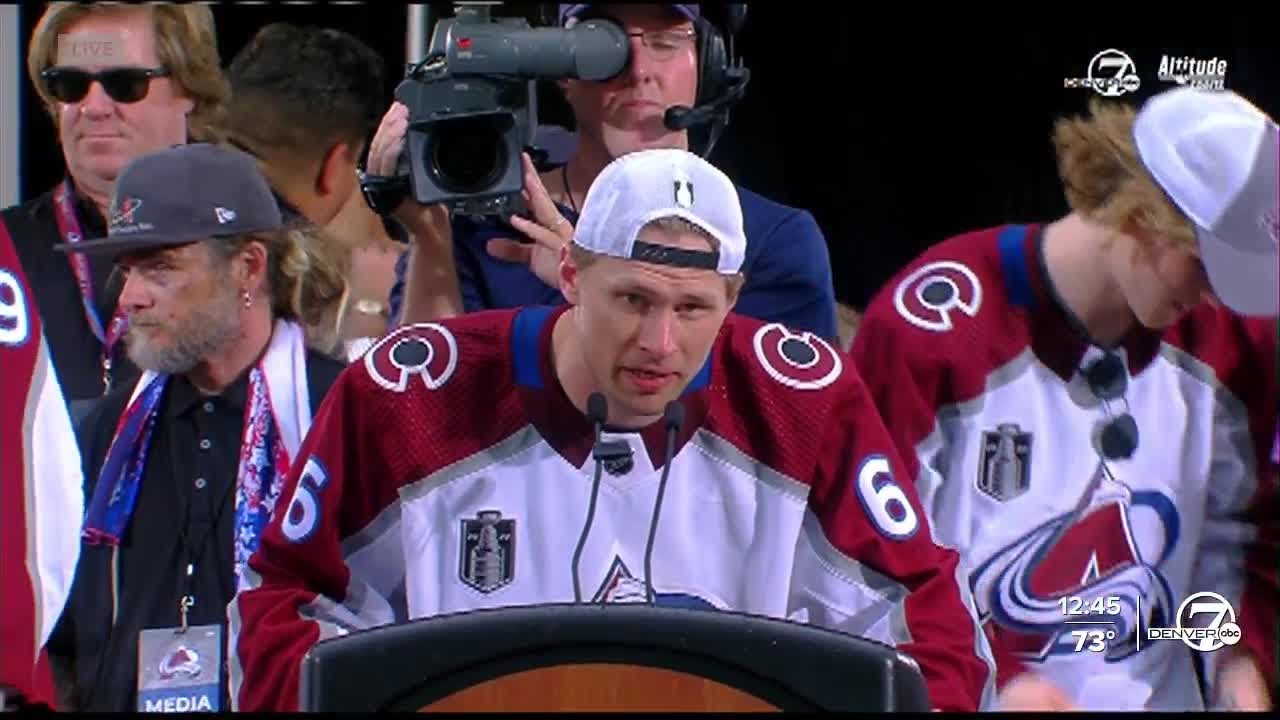 Erik Johnson Stanley Cup speech