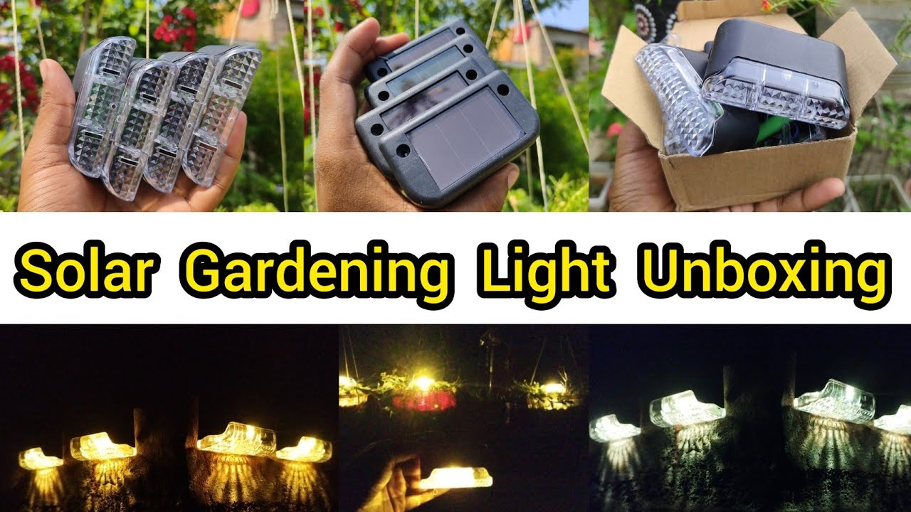Solar Gardening Lights Unboxing||Rs_242|Solar Interaction Wall Lamp Full Review|Solar outdoor lights