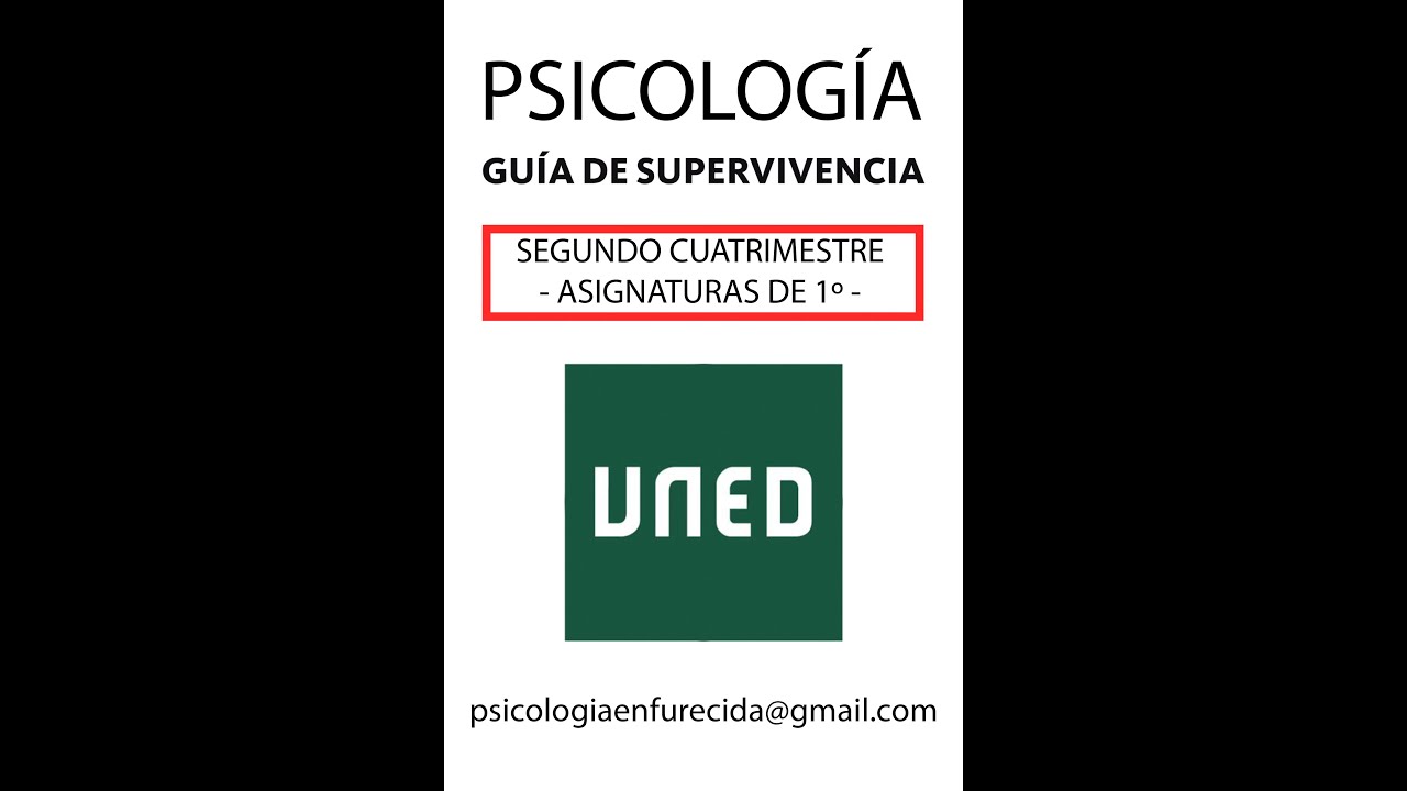 UNED - Asignaturas 2do Cuatrimestre Psicología -