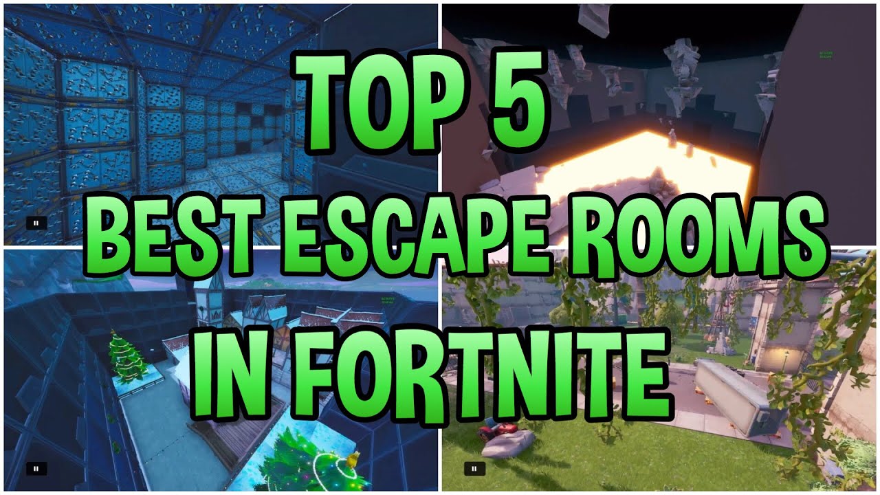 TOP 5 BEST ESCAPE ROOM CREATIVE Maps in Fortnite | Fortnite Parkour Map CODES.
