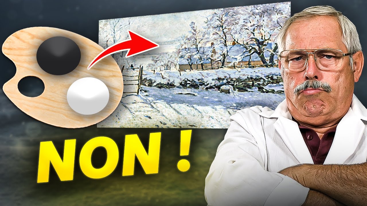 Peindre la neige uniquement avec du blanc et du gris ? Grosse erreur !