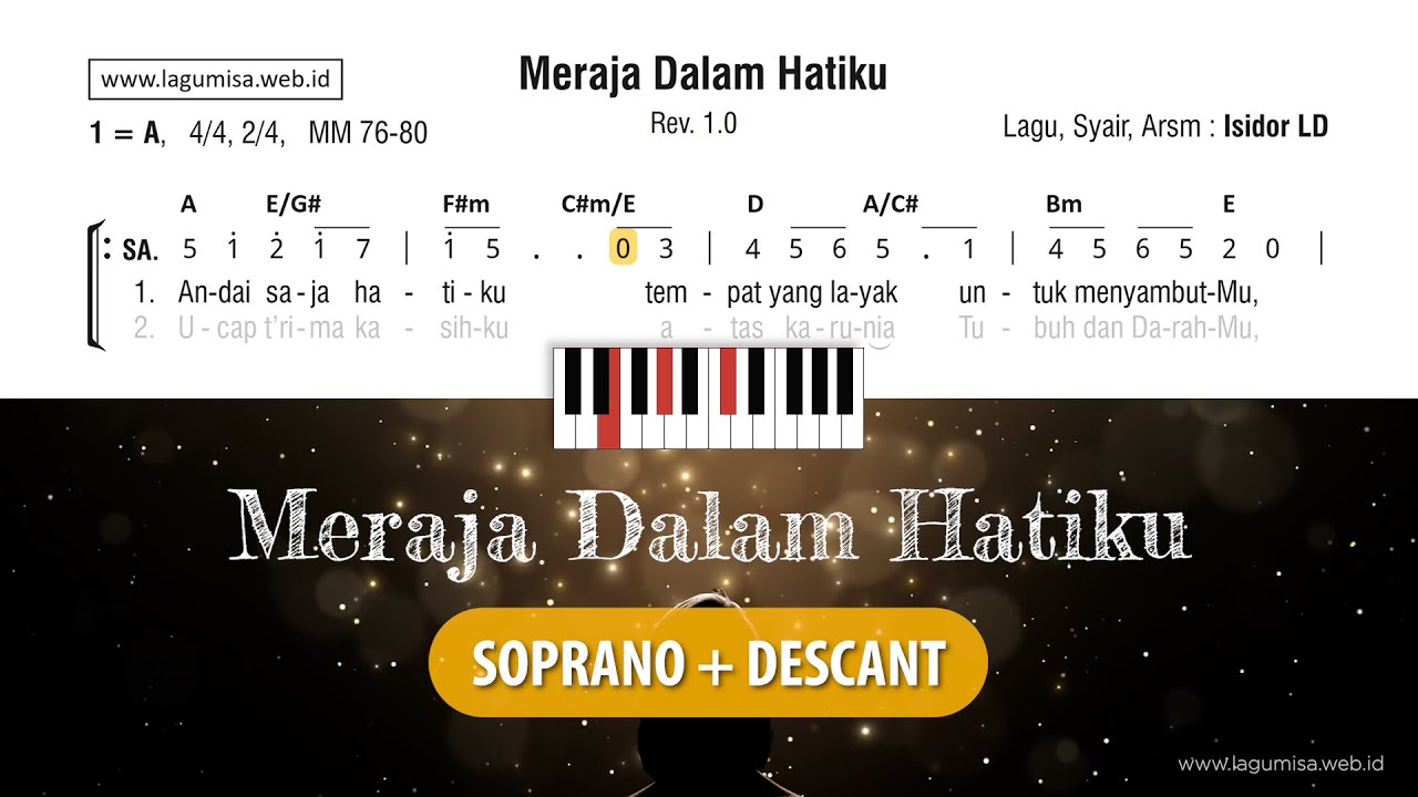 Meraja Dalam Hatiku (Isidor LD) - Panduan SOPRANO + DESCANT