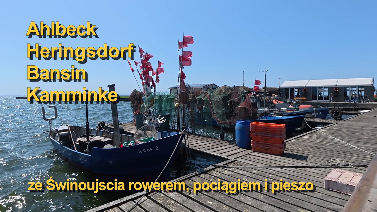 Ahlbeck  Heringsdorf  Bansin  Kamminke - ze Świnoujścia rowerem, pociągiem i pieszo.
