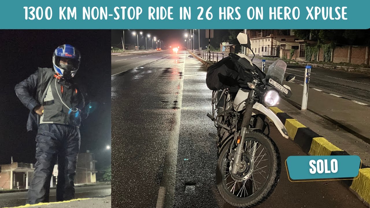 1300 km Non-Stop Solo ride in 26 Hrs on Hero XPulse 200 | Delhi to Jharkhand - Route, Experience