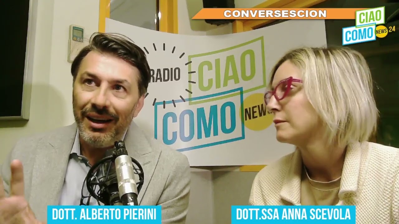 A Conversescion il Dottor Alberto Pierini e la Dottoressa Anna Scevola