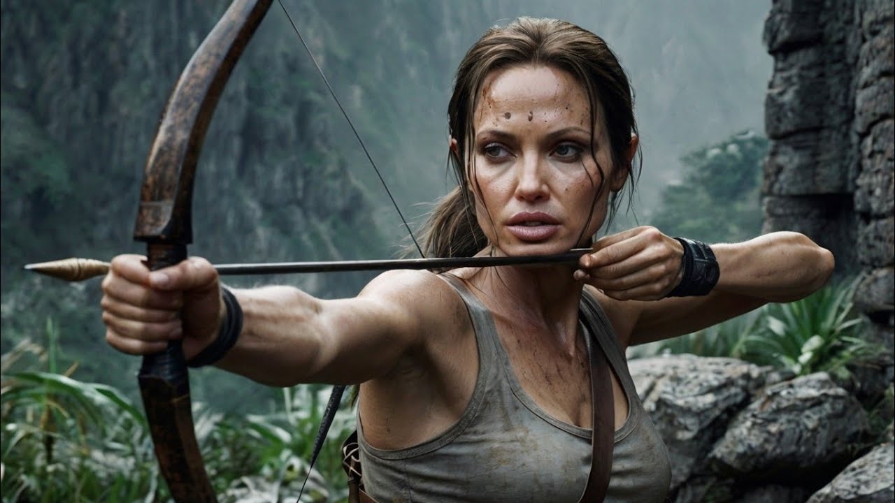 Tomb raider Lara Croft Episode 15:Stealth Battle: Bow vs. Guns in the Forbidden Mountain Village
